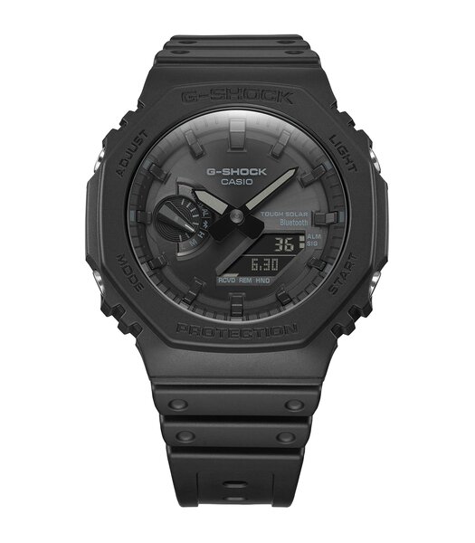 Montre CASIO G-SHOCK Homme GA-B2100-1A1ER Analogue-Digital Cadran MINERAL Noir Bracelet Résine Noir Boucle ardillon Etanchéité 20BAR