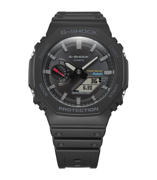 Montre CASIO G-SHOCK Homme GA-B2100-1AER Digital + analogique Cadran Minéral Noir Bracelet Résine Noir Boucle ardillon Etanchéité 20 BAR