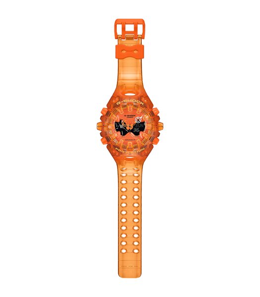 Montre CASIO G-SHOCK Homme GA-V01SKE-4AER Digital + analogique Cadran Minéral Orange Bracelet Plastique Orange Clip / clasp Etanchéité 20 ATM
