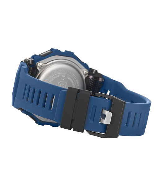 Montre CASIO G-SHOCK Homme GBD-200-2ER Digital Cadran MINERAL Noir Bracelet Résine Bleu Boucle ardillon Etanchéité 20BAR
