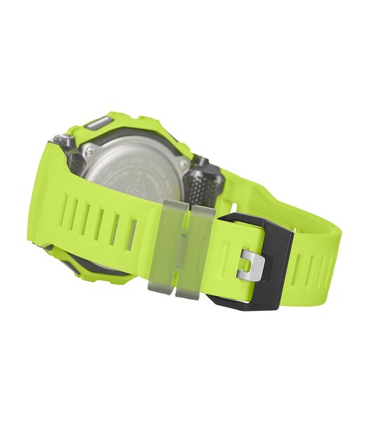 Horloge CASIO G-SHOCK Heren GBD-200-9ER Digitaal Behuizing MINERAAL Zwart Bracelette Hars Geel Boucle ardillon Etanchéiteiten 20BAR