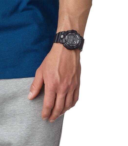 Montre CASIO G-SHOCK Homme GBD-800-1BER Digital Cadran MINERAL Noir Bracelet RESINE Noir Boucle ardillon Etanchéité 20BAR