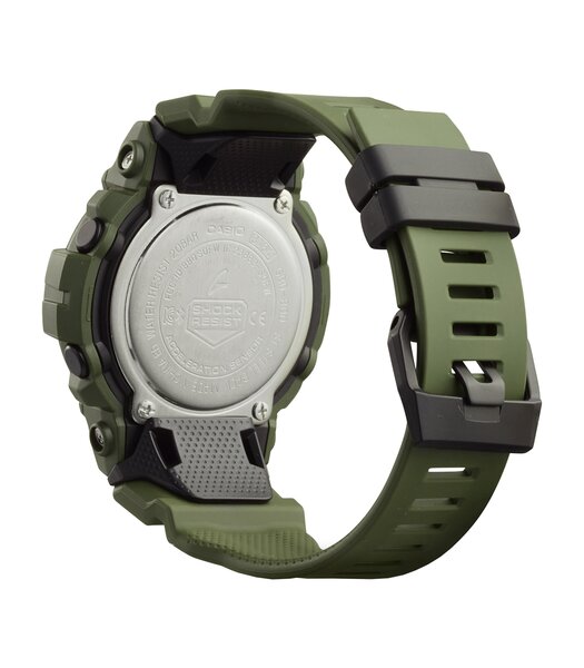 Montre CASIO G-SHOCK Homme GBD-800UC-3ER Digital Cadran MINERAL Noir Bracelet RESINE Vert Boucle ardillon Etanchéité 20BAR