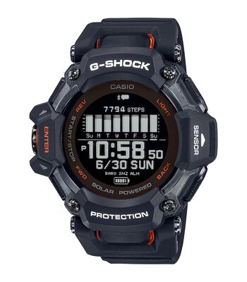 Montre CASIO G-SHOCK Homme GBD-H2000-1AER Digital Cadran MINERAL Noir Bracelet Résine Noir Boucle ardillon Etanchéité 20BAR