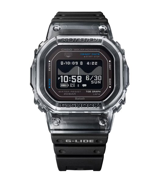 Montre CASIO G-SHOCK Homme GBX-H5600-1ER Digital Cadran Acrylique Noir Bracelet Résine recyclé Noir Etanchéité 20 ATM