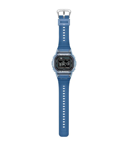 Montre CASIO G-SHOCK Homme GBX-H5600-2ER Digital Cadran Acrylique Noir Bracelet Résine recyclé Bleu Etanchéité 20 ATM