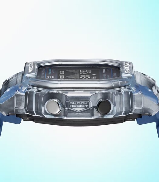 Montre CASIO G-SHOCK Homme GBX-H5600-2ER Digital Cadran Acrylique Noir Bracelet Résine recyclé Bleu Etanchéité 20 ATM