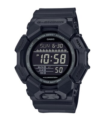 Montre CASIO G-SHOCK Homme GD-010-1A1ER Digital Cadran MINERAL Noir Bracelet Résine Noir Etanchéité 20BAR