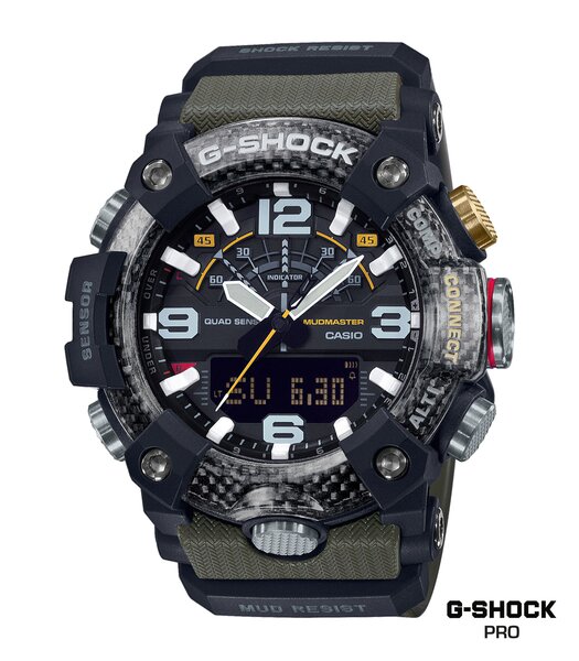Montre CASIO G-SHOCK Homme GG-B100-1A3ER Digital + analogique Cadran Minéral Noir Bracelet Résine Noir Boucle ardillon Etanchéité 20 BAR