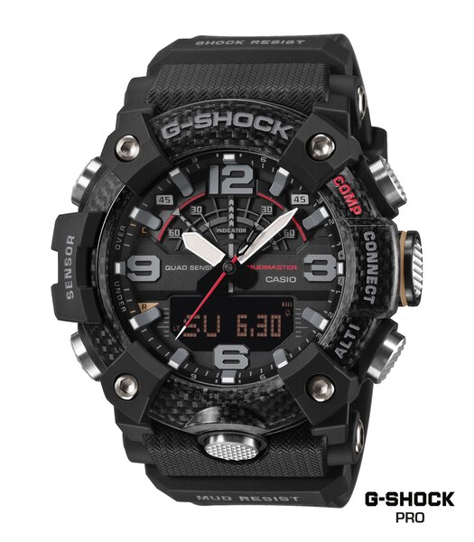 Montre CASIO G-SHOCK Homme GG-B100X-1AER Analogue-Digital Cadran MINERAL Noir Bracelet Résine Noir Etanchéité 20BAR