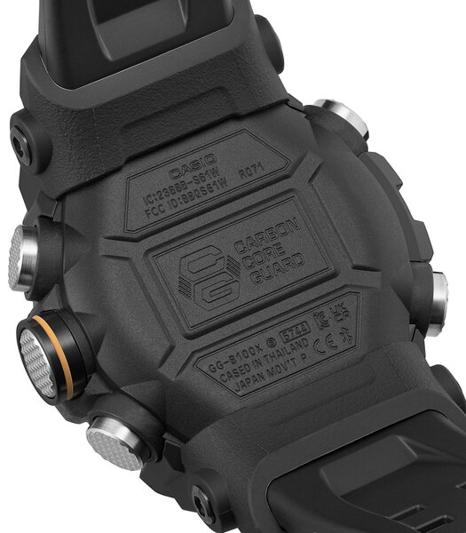 Montre CASIO G-SHOCK Homme GG-B100X-1AER Analogue-Digital Cadran MINERAL Noir Bracelet Résine Noir Etanchéité 20BAR