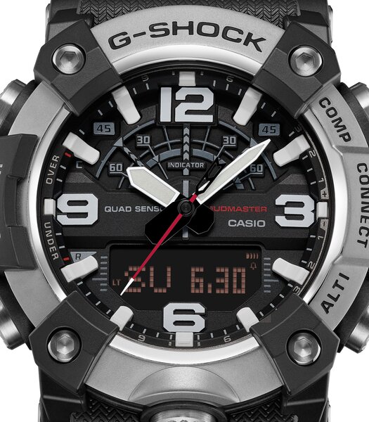 Montre CASIO G-SHOCK Homme GG-B100XM-1AER Analogue-Digital Cadran MINERAL Noir Bracelet Résine Noir Etanchéité 20BAR