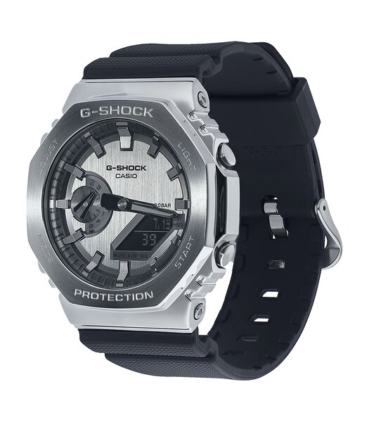 Montre CASIO G-SHOCK Homme GM-2100-1AER Analogue-Digital Cadran MINERAL Noir Bracelet Résine Noir Boucle ardillon Etanchéité 20BAR