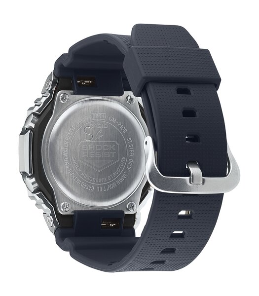 Montre CASIO G-SHOCK Homme GM-2100-1AER Analogue-Digital Cadran MINERAL Noir Bracelet Résine Noir Boucle ardillon Etanchéité 20BAR