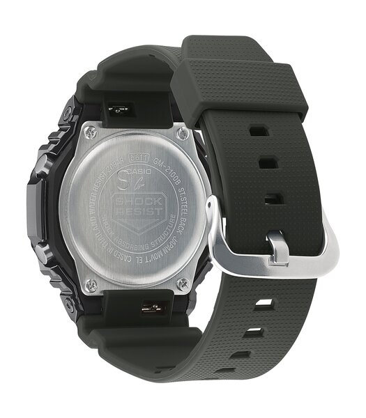 Montre CASIO G-SHOCK Homme GM-2100B-3AER Analogue-Digital Cadran MINERAL Vert Bracelet Résine Vert Boucle ardillon Etanchéité 20BAR