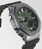 Montre CASIO G-SHOCK Homme GM-2100B-3AER Analogue-Digital Cadran MINERAL Vert Bracelet Résine Vert Boucle ardillon Etanchéité 20BAR