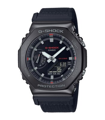 Montre CASIO G-SHOCK Homme GM-2100CB-1AER Digital + analogique Cadran Minéral Noir Bracelet Résine Noir Boucle ardillon Etanchéité 20 BAR