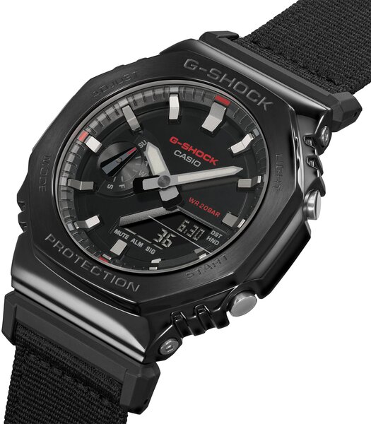 Montre CASIO G-SHOCK Homme GM-2100CB-1AER Digital + analogique Cadran Minéral Noir Bracelet Résine Noir Boucle ardillon Etanchéité 20 BAR