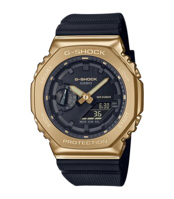 Montre CASIO G-SHOCK Homme GM-2100G-1A9ER Digital + analogique Cadran Minéral Noir Bracelet Résine Noir Boucle ardillon Etanchéité 20 BAR