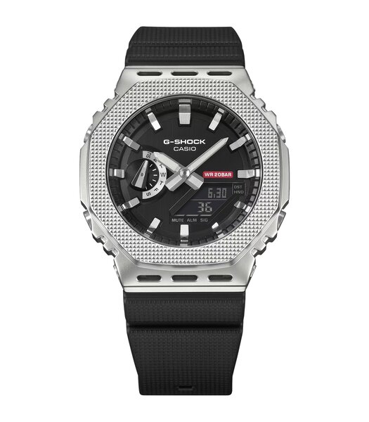 Montre CASIO G-SHOCK Homme GM-2100M-1AER Digital + analogique Cadran Minéral Gris Bracelet Résine Noir Boucle ardillon Etanchéité 20 BAR