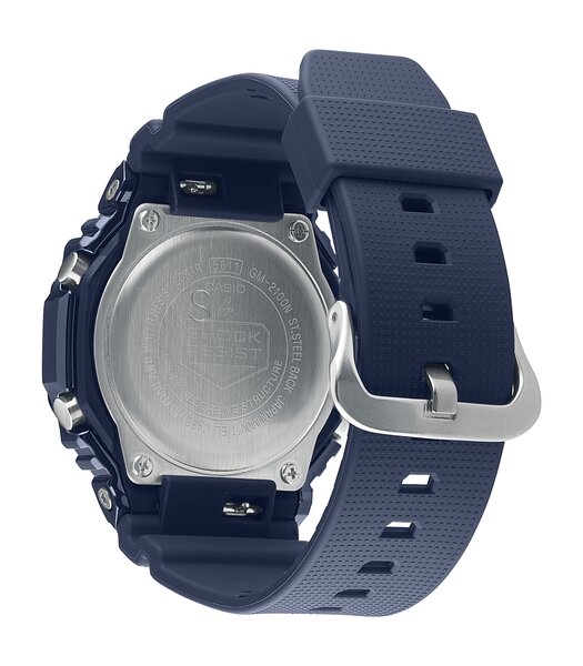 Montre CASIO G-SHOCK Homme GM-2100N-2AER Digital + analogique Cadran Minéral Bleu Bracelet Résine Bleu Boucle ardillon Etanchéité 20 BAR