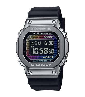 Montre CASIO G-SHOCK Homme GM-5600BRW-1ER Digital Cadran MINERAL Multicolore Bracelet Résine Noir Etanchéité 20BAR
