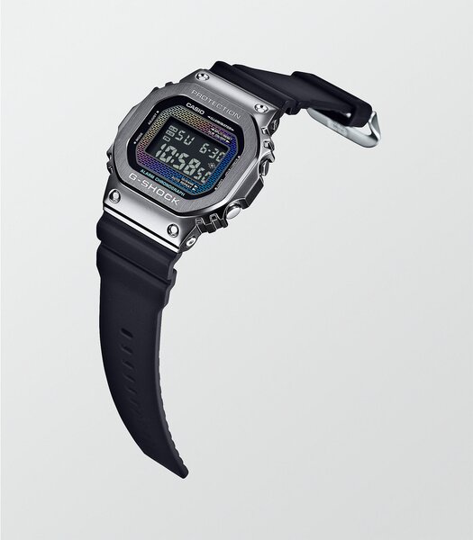 Montre CASIO G-SHOCK Homme GM-5600BRW-1ER Digital Cadran MINERAL Multicolore Bracelet Résine Noir Etanchéité 20BAR