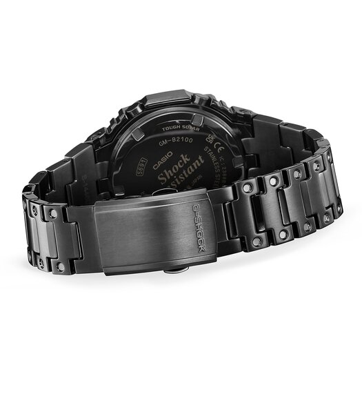 Montre CASIO G-SHOCK Homme GM-B2100BPC-1AER Analogue-Digital Cadran MINERAL Multicolore Bracelet Acier inoxydable Noir Boucle déployante Etanchéité 20