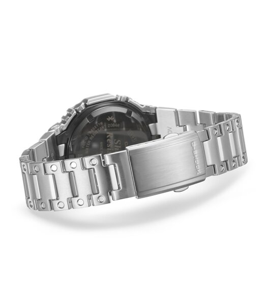 Montre CASIO G-SHOCK Homme GM-B2100D-1AER Analogue Cadran MINERAL Noir Bracelet Acier inoxydable Argenté Boucle déployante Etanchéité 20BAR