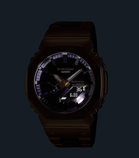 Montre CASIO G-SHOCK Homme GM-B2100GD-9AER Analogue Cadran MINERAL Or Bracelet Acier inoxydable Or Boucle déployante Etanchéité 20BAR