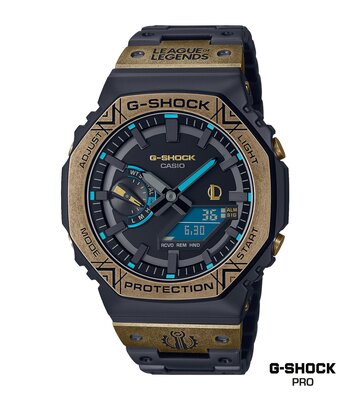 Montre CASIO G-SHOCK Homme GM-B2100LL-1AER Analogue-Digital Cadran MINERAL Noir Bracelet Acier inoxydable Noir Boucle déployante Etanchéité 20BAR