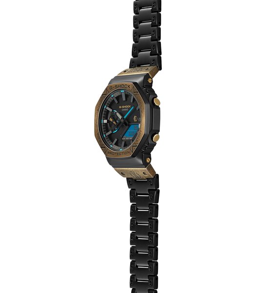 Montre CASIO G-SHOCK Homme GM-B2100LL-1AER Analogue-Digital Cadran MINERAL Noir Bracelet Acier inoxydable Noir Boucle déployante Etanchéité 20BAR