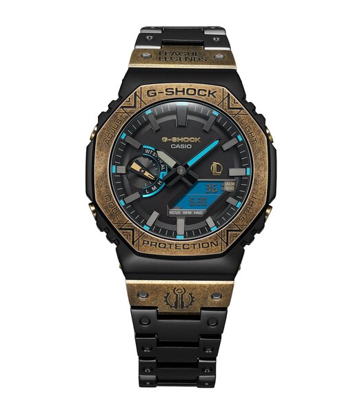 Montre CASIO G-SHOCK Homme GM-B2100LL-1AER Analogue-Digital Cadran MINERAL Noir Bracelet Acier inoxydable Noir Boucle déployante Etanchéité 20BAR