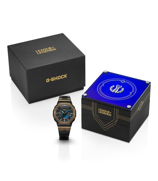 Montre CASIO G-SHOCK Homme GM-B2100LL-1AER Analogue-Digital Cadran MINERAL Noir Bracelet Acier inoxydable Noir Boucle déployante Etanchéité 20BAR