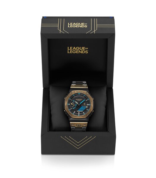 Montre CASIO G-SHOCK Homme GM-B2100LL-1AER Analogue-Digital Cadran MINERAL Noir Bracelet Acier inoxydable Noir Boucle déployante Etanchéité 20BAR