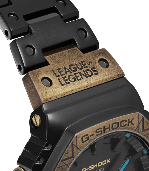Montre CASIO G-SHOCK Homme GM-B2100LL-1AER Analogue-Digital Cadran MINERAL Noir Bracelet Acier inoxydable Noir Boucle déployante Etanchéité 20BAR