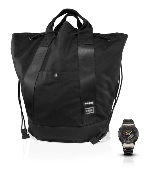 Montre CASIO G-SHOCK Homme GM-B2100VF-1ADR Analogue-Digital Cadran MINERAL Or Bracelet Acier inoxydable Noir Boucle déployante Etanchéité 20BAR