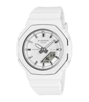 Montre CASIO G-SHOCK Femme GMA-P2110-7AER Analogue-Digital Cadran MINERAL Blanc Bracelet Résine Blanc Etanchéité 20BAR
