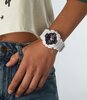 Montre CASIO G-SHOCK Femme GMA-S140M-7AER Digital + analogique Cadran Minéral Gris Bracelet Résine Blanc Boucle ardillon Etanchéité 20 BAR