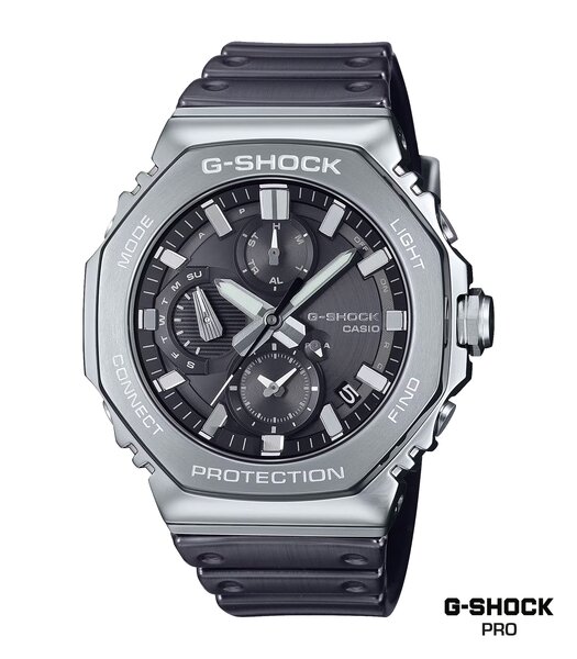 Horloge CASIO G-SHOCK Heren GMC-B2100Y-1AER Analoog Behuizing MINERAAL Zwart Bracelette Hars Zwart Etanchéiteiten 20BAR
