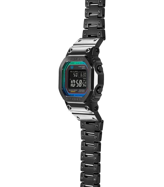 Montre CASIO G-SHOCK Homme GMW-B5000BPC-1ER Analogique Cadran Saphir Noir Bracelet Acier inoxydable Acier Boucle déployante Etanchéité 10 BAR