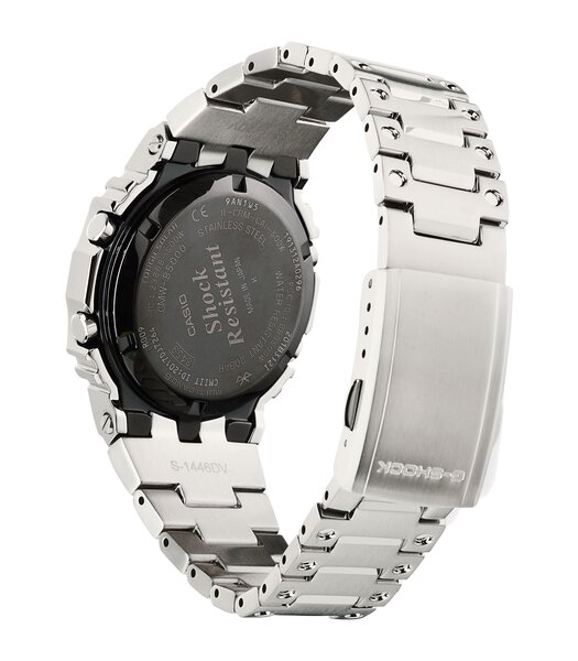 Montre CASIO G-SHOCK Homme GMW-B5000D-1ER Digital Cadran Minéral Noir Bracelet Acier inoxydable Noir Boucle déployante Etanchéité 20 BAR