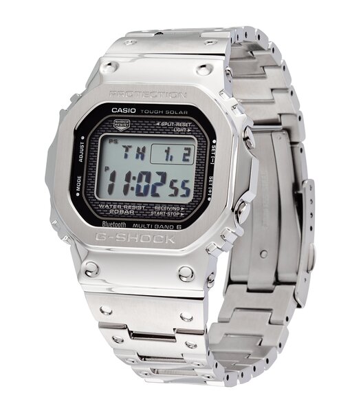 Montre CASIO G-SHOCK Homme GMW-B5000D-1ER Digital Cadran Minéral Noir Bracelet Acier inoxydable Noir Boucle déployante Etanchéité 20 BAR