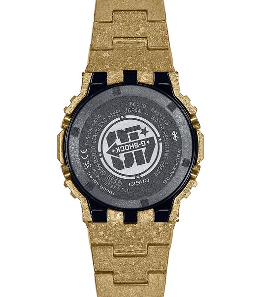 Montre CASIO G-SHOCK Homme GMW-B5000PG-9ER Digital Cadran MINERAL Or Bracelet Acier inoxydable Or Boucle déployante Etanchéité 20BAR