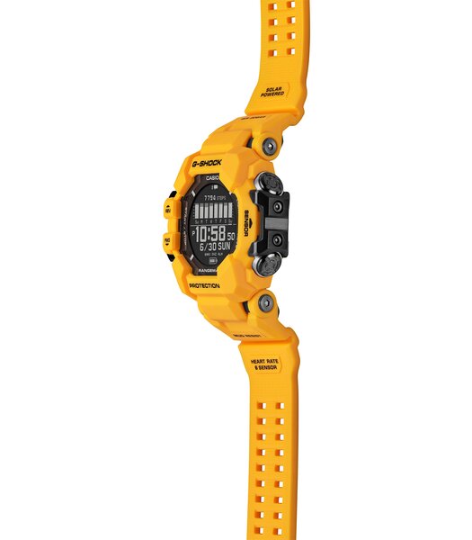 Montre CASIO G-SHOCK Homme GPR-H1000-9ER Digital Cadran Acrylique Bracelet Résine Noir Boucle ardillon