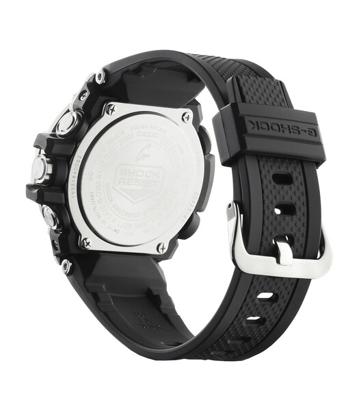 Montre CASIO G-SHOCK Homme GST-B100-1AER Analogique Cadran Minéral Noir Bracelet Résine Noir Boucle ardillon Etanchéité 20 BAR