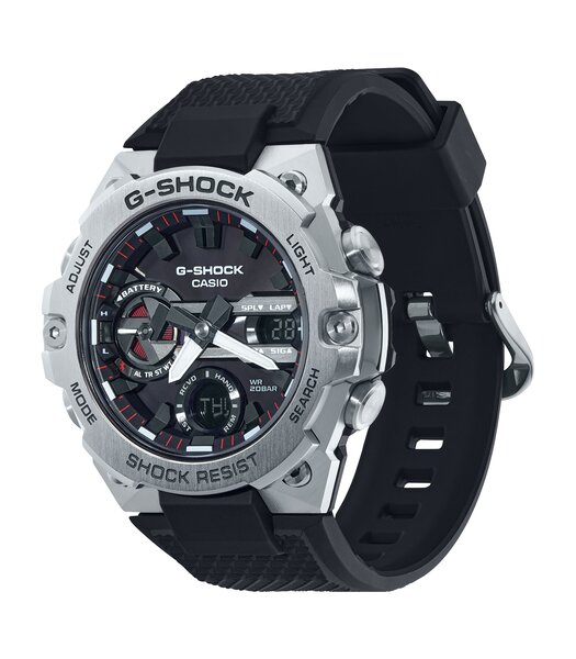 Montre CASIO G-SHOCK Homme GST-B400-1AER Digital + analogique Cadran Minéral Noir Bracelet Résine Noir Boucle ardillon Etanchéité 20 BAR