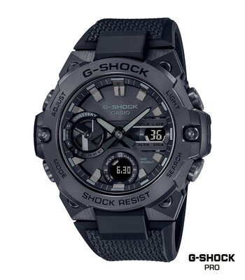 Montre CASIO G-SHOCK Homme GST-B400BB-1AER Digital + analogique Cadran Minéral Noir Bracelet Résine Noir Boucle ardillon Etanchéité 20 BAR