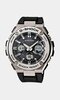 Montre CASIO G-SHOCK Homme GST-W110-1AER Digital + analogique Cadran Minéral Noir Bracelet Résine Noir Boucle ardillon Etanchéité 20 BAR