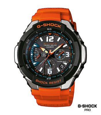 Montre CASIO G-SHOCK Homme GW-3000M-4AER Analogique Cadran Minéral Noir Bracelet Résine Orange Boucle ardillon Etanchéité 20 BAR